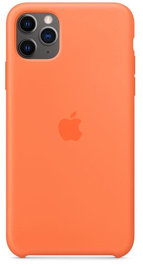 Чехол Silicone Case качество Lux для iPhone 11 Pro Max оранжевый витамин в Тюмени